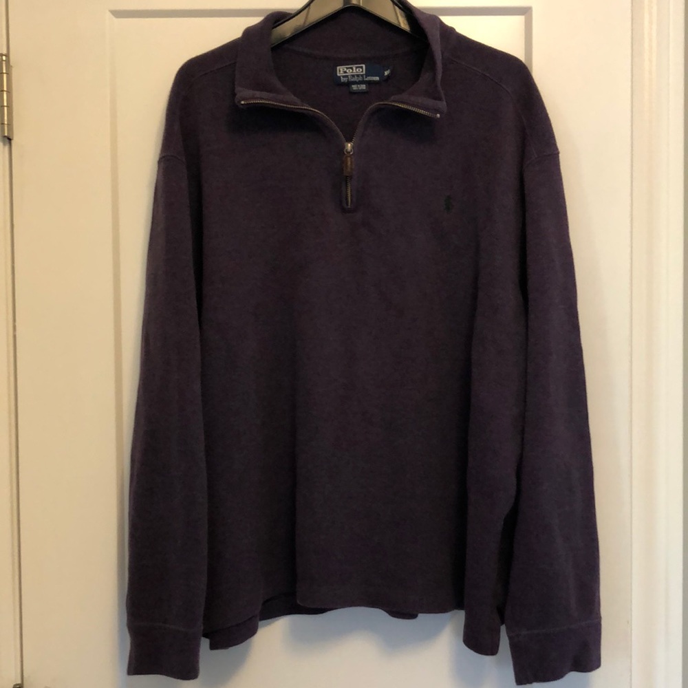 Polo by Ralph Lauren 1/4 Zipper Cotton knit shirt